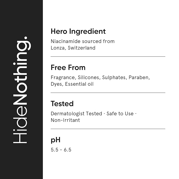 Minimalist 5% Niacinamide Serum for Clear Glowing Skin | With 1% Hyaluronic Acid for Hydration | Pore Minimizer for Face | Clears Acne Marks & Blemishes | For Women & Men | 1 Fl Oz / 30 ml