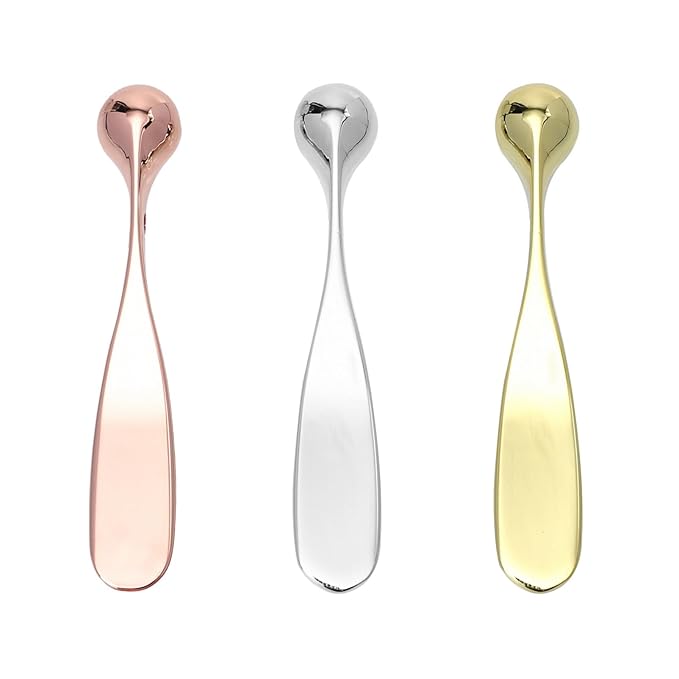 Lurrose 3pcs Eye Cream Applicator Roller Wand Stick Facial Lotion Face Cream Scoop Makeup Spatula Skincare Make Up Tool