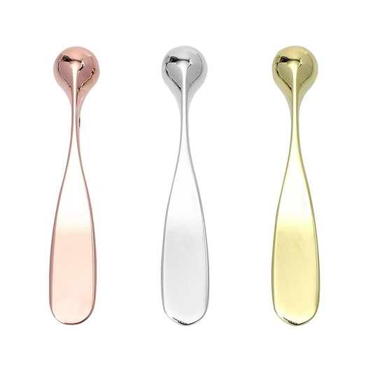 Lurrose 3pcs Eye Cream Applicator Roller Wand Stick Facial Lotion Face Cream Scoop Makeup Spatula Skincare Make Up Tool