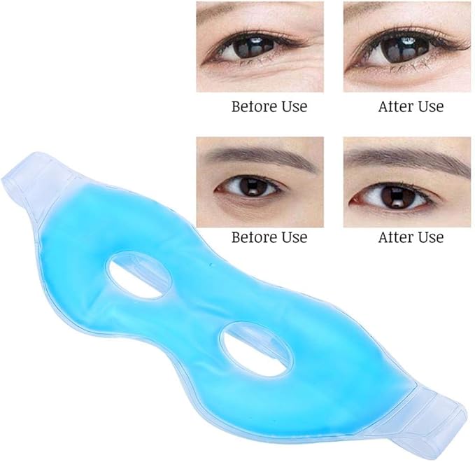 Cooling Eye,Reusable Anti-Fatigue Dark Circles Cold & Hot Compress Sleeping Eye Ice Cooling Eye
