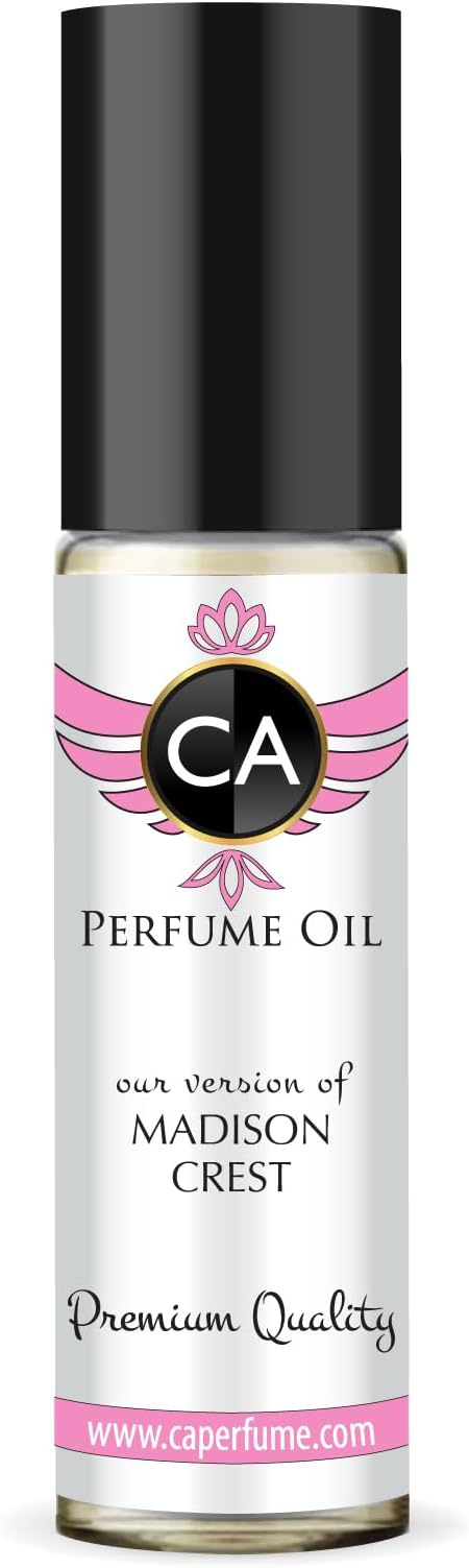 CA Perfume Impression of Bold Numbers Madison Crest for Women Replica Fragrance Body Oil Dupes Roll-On 0.3 Fl Oz/10ml-X1
