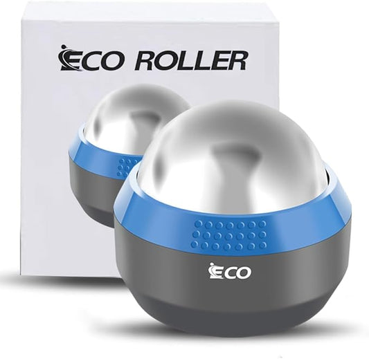 iECO Cryosphere Cold Massage Roller Ball - Massage Ball for Cold & Heat Relief, Myofascial Release, Trigger Point Therapy, Muscle Knots - Deep Tissue Ice Massager