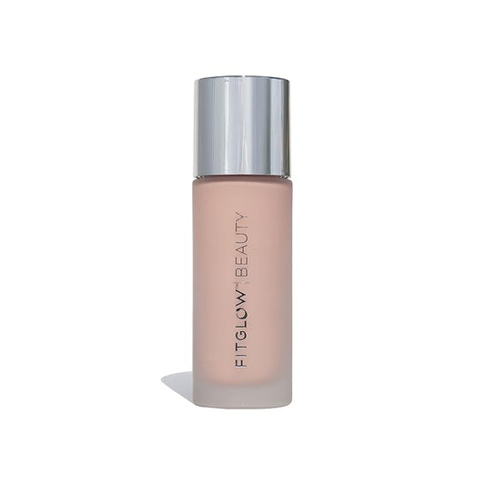 Fitglow Beauty - Natural Foundation+ Photo-Filtering Foundation | Vegan, Woman-Owned Clean Beauty (F2.5 - Light, Neutral Undertones)