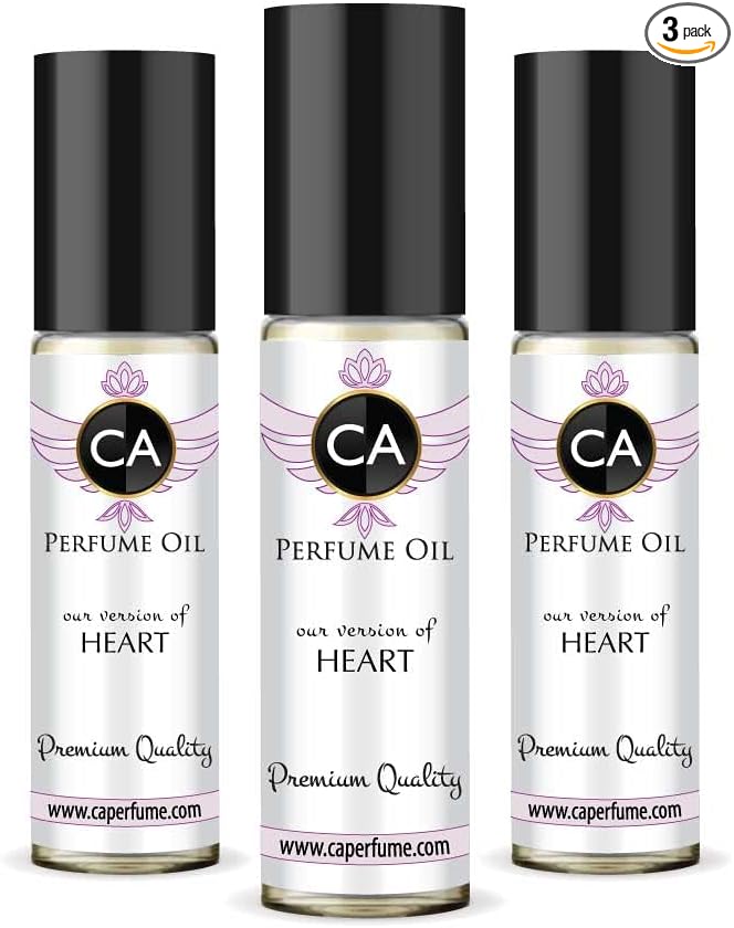 CA Perfume Impression of G. Botanika Heart For Women Replica Fragrance Body Oil Dupes Alcohol-Free Essential Aromatherapy Sample Travel Size Concentrated Long Lasting Attar Roll-On 0.3 Fl Oz-X3
