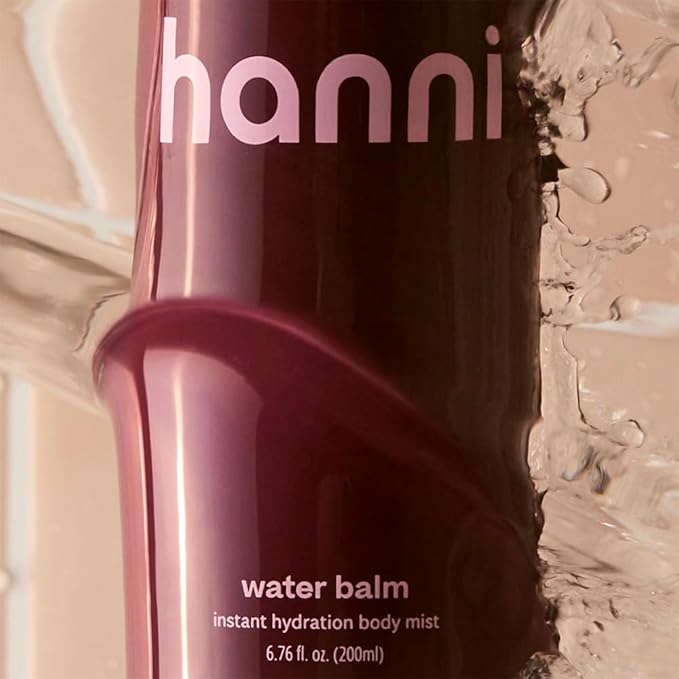 HANNI Water Balm Hydrating Body Mist, Moisturizer Spray with Hyaluronic Acid for All Skin Types, Lotion Replacement, 200 mL / 6.76 fl oz