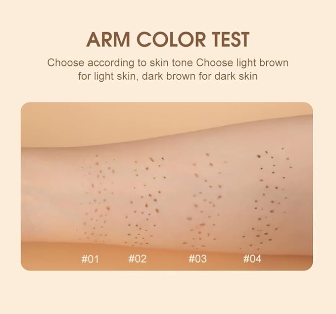 Freckle Pen 4 Colors Natural Freckle Pen Fake Freckle Pen Waterproof Long Lasting Soft Spots Natural Relaxing Sun Makeup (Chestnut)