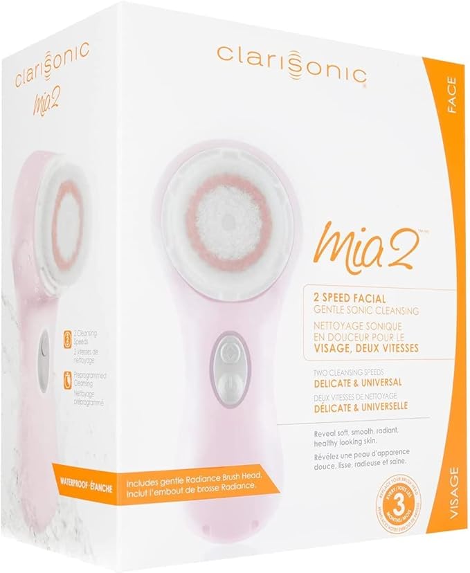 Clarisonic Mia 2, Sonic Facial Cleansing Brush System, Pink