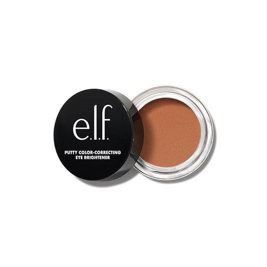 e.l.f. Putty Color-Correcting Eye Brightener, Under-eye Brightener & Primer Reduces Appearance Of Dark Circles, Vegan & Cruelty-Free, Tan/Deep
