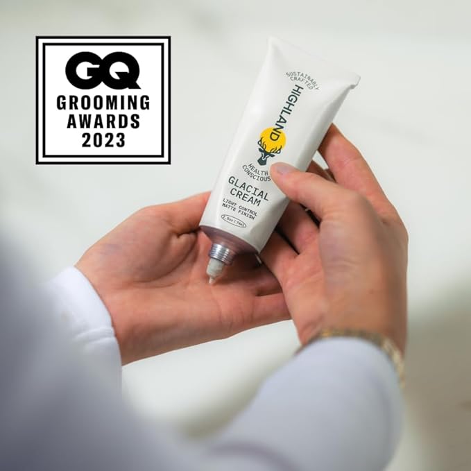 Highland Glacial Cream - Versatile hair styling cream that smooths, de-frizzes, texturizes & boosts curls. Natural, plant-derived, & made for all hair types. (2.5 oz)