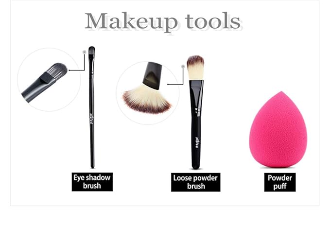 All-in-One Makeup Gift Set Travel Makeup Kit Complete Starter Makeup Bundle Lipgloss Lipstick Concealer Blushes Powder Eyeshadow Palette Cosmetic Palette for Teen Girls & Adults #5