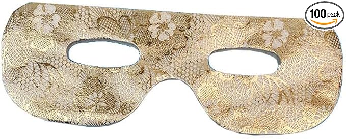 100PCS Gold DIY Eye Mask Under Eye Patches Pre-Cut Nose Paper Film Eye Pad Cooling Eye Patch for Puffy Eyes Spa Skincare