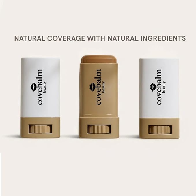 Cove Balm Beauty Skin Tint,Solid Tinted Serum Boosted Skin Tint Balm, Facial Color Correct, Radiant & Dewy Finish, Face Tinted Foundation, Covebalm Foundation Stick For Face Makeup (#04)