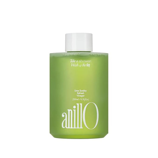 Lime Sunday Refresh Hair Vinegar with Vitamin C, Vinegar, Green Mint for Deep Cleansing Oily Scalp and Reducing Oil Production, Lime Citrus Scent, Silicone, Sulfate & Paraben Free (200ml / 6.76 fl.Oz)