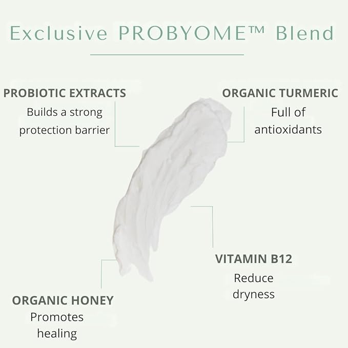 Yobee Body & Face Moisturizing Cream for Dry, Sensitive Skin | Probiotic extracts, Honey, Turmeric, Vitamin B12, Ceramides, Shea Butter | Fragrance Free | For Kids & Adults (3)