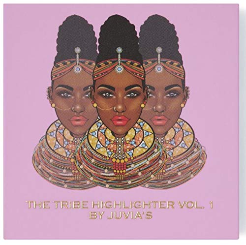 Juvia's Place Highlighter Tribe Glow Vol.1 - Highlighter Powder, Baked Highlighter, Shimmer Highlighter Makeup, Long-Wearing & Illuminating Cheek Highlighter - Suitable for Darker Skin Tones