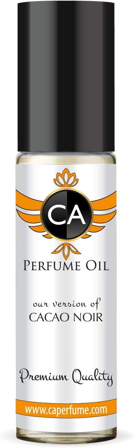 CA Perfume Impression of Cacao Noir for Women – Alcohol-Free Perfume Oil Attar – Long Lasting Fragrance Body Oil Dupes Roll-On – 0.3 Fl Oz / 10ml-X1