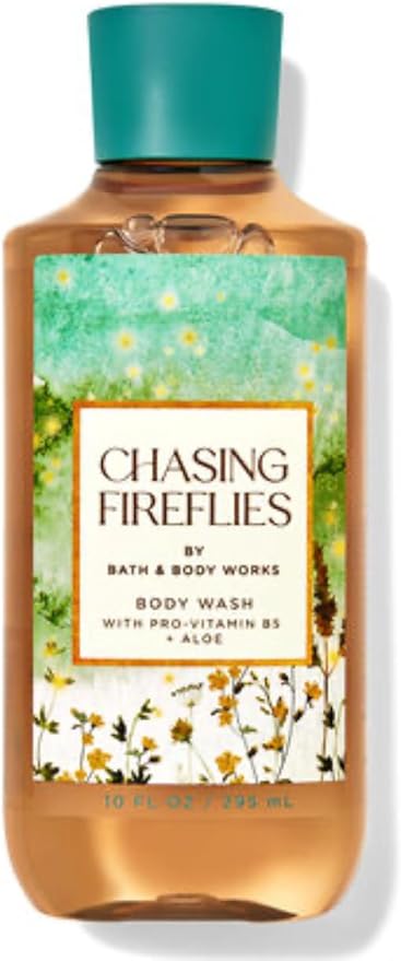 Bath & Body Works - 3 Piece Bundle - Spray - Body Cream - Shower Gel - Full Size and Gift Bag HELLO GORGEOUS (Chasing Fireflies)