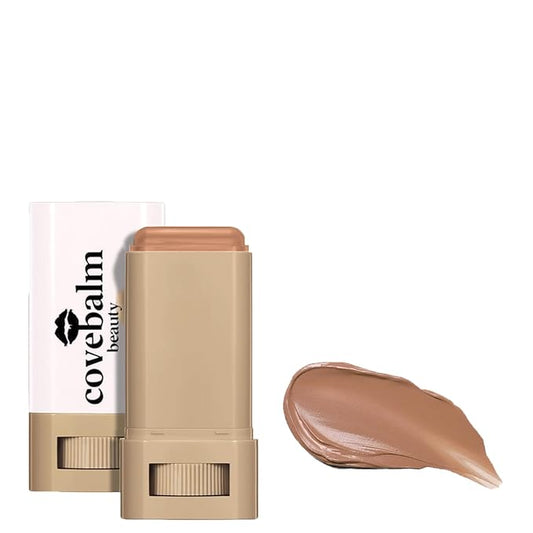 Cove Balm Beauty Skin Tint,Solid Tinted Serum Boosted Skin Tint Balm, Facial Color Correct, Radiant & Dewy Finish, Face Tinted Foundation, Covebalm Foundation Stick For Face Makeup (#06)