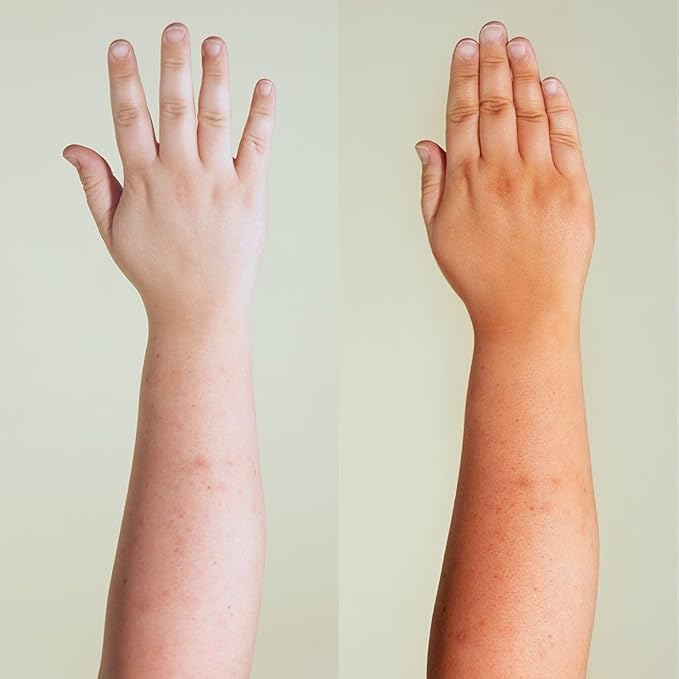 b.tan Clear Self Tanning Gel Travel Size Kit | Glow Your Own Way Gift Set - Includes Mini Dark Fake Tanner Mousse, Gradual Bronzing Face Mist, Express Transfer Free Tan Gel, & Applicator Mitt