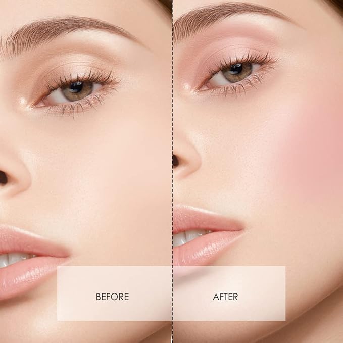 CATKIN Powder Blush Pink Nude Eyeshadow Palette Cheek Highlighter Makeup Palette (C01 Pink)