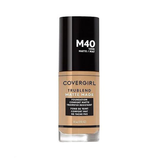 Covergirl Trublend Matte Made Liquid Foundation, T10 Golden Amber, 1 Fl Oz (Pack of 1)