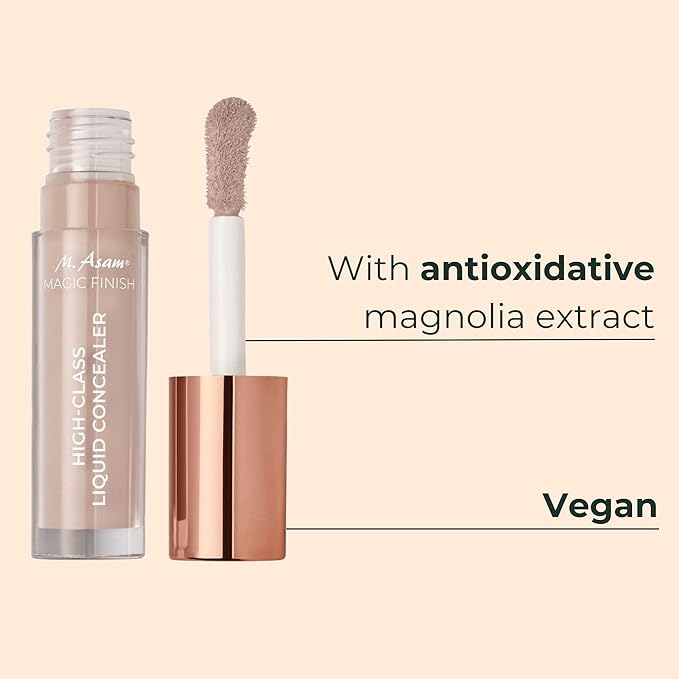 M. Asam MAGIC FINISH HIGHCLASS LIQUID CONCEALER Fair (0.13 fl oz) - 4-in-1 Concealer With Mimic-Lift complex & High Coverage For Dark Circles & Blemishes, Vegan Make Up With Illuminating Pigments