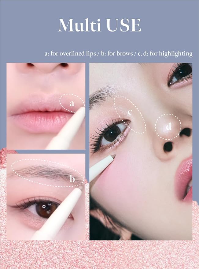 CORALHAZE Idol AEGYO-SAL Maker 03 Tangerine Coral, 2-in-1 Under-Eye Highlighter and Contour Liner for Bright, Voluminous Eyes, Long-Lasting, Smudge-Proof Shimmer Stick with Natural Glow, Korean Beauty
