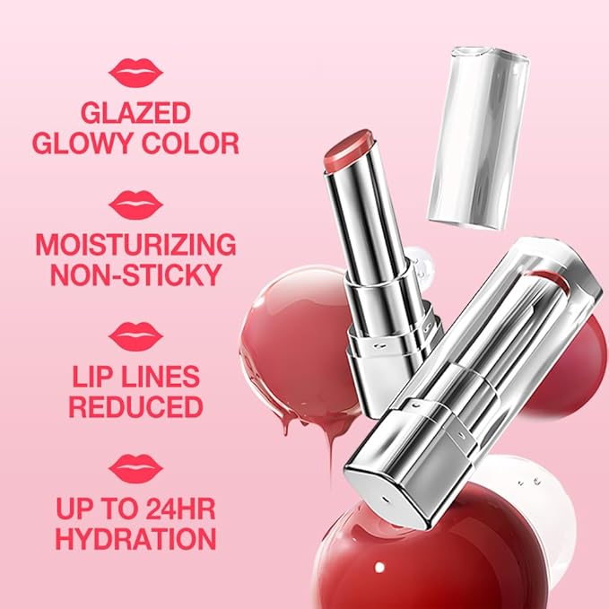 1Pcs Tinted Lip Balm Moisturizing Lipstick – Cool Plum Red Sheer Hydrating Lip Color for Dry Lips – Nourishing Lip Balm for All Women with a Subtle Natural Scent (S04 Winter)