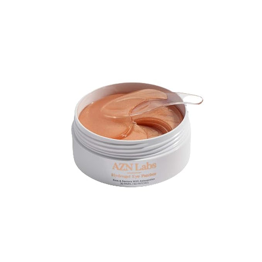 Hydrogel Eye Patches with Astaxanthin | Highly Effective For Reducing Wrinkles, Crows Feet, and Eye-Bags | Hydrating and Puffy Eye Mask Treatment | Contains Astaxanthin | 30 pairs / 60pcs