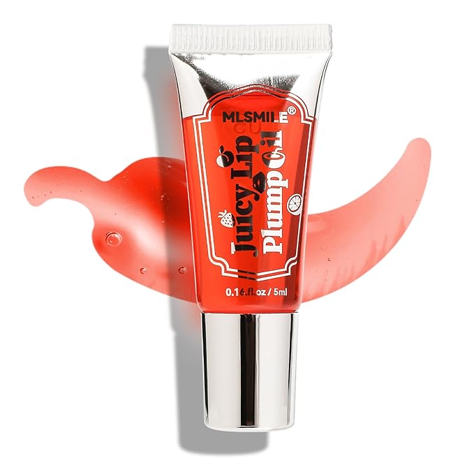 Lip Plumper Lip Gloss, Instant & Long-Term Lip Plumper, Roll On Lip Plumping Lip Gloss, Extreme Lip Plumper, Maximum Plump Extra Strength Lip Plumper for Women (#05)