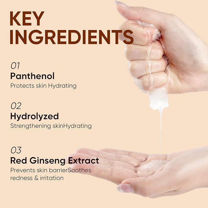 10Pack Sheet Face Masks Skincare for All Skin Types, Moisturizing Hydrating Face Masks Suitable for Sensitive Skin, Red Ginseng Face Masks for Wrinkles, Fine-Lines, Firmness and Elasticity