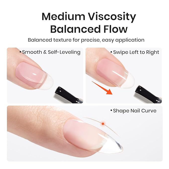 Beetles Builder Gel for Nails,0.51 OZ 7 in 1 Nude Jelly Builder Nail Gel Color for Building Apex & Nail Extension Strengthen Thin Nails Salon DIY Manicure Nail Art for Women