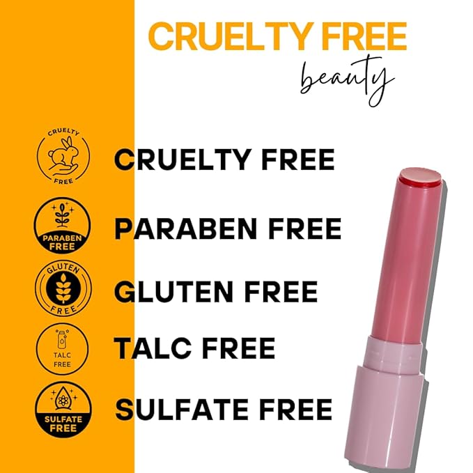 Lip Balm Hydrating for Dry and Chapped Lips Tinted Subtle Color Non-Sticky Juicy Finish | Peach