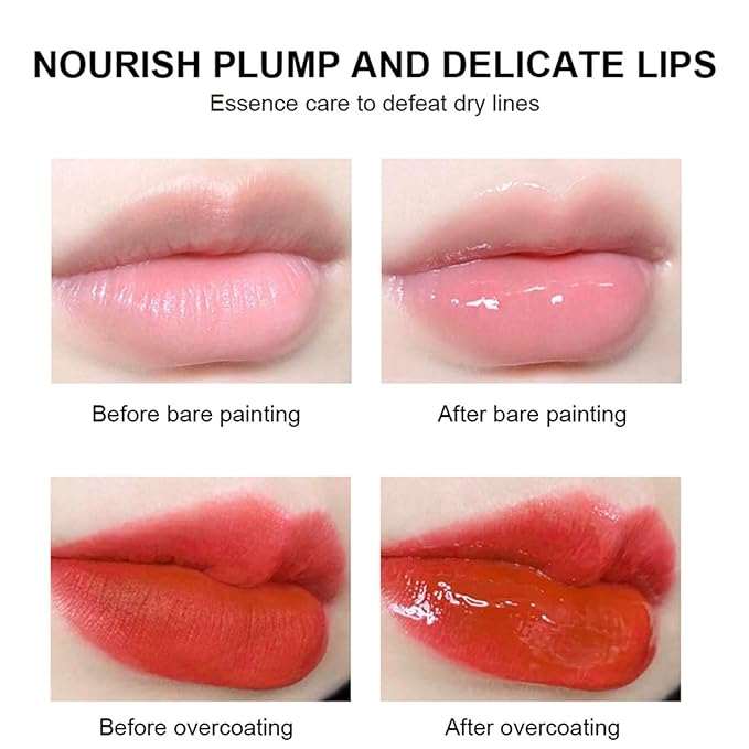 Lip Glowy Balm Hydrating Sleeping Lip Mask, Shine Glossy Finish Lip Oil - Reduce Lip Lines, Enhance Lip Color, Moisturizing & Plump Dry Chapped Lips Care Non-Sticky Lip Balm (#3 Grapefruit)