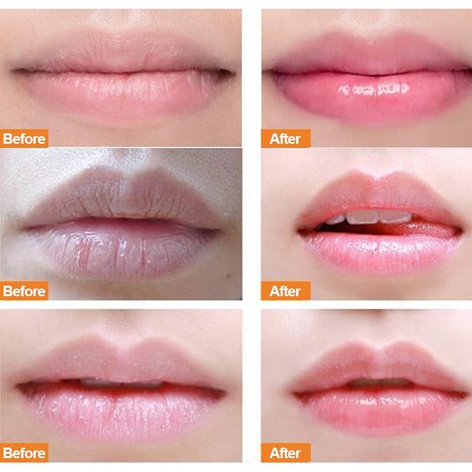 Lip sleeping Mask Exfoliator & Moisturizer Double Effect Lip Scrubs Overnight/Day for Dry Treatment Care, Cracked Lips, Peeling Lip Primer, Lip Repair Balm - Strawberry Lip Mask