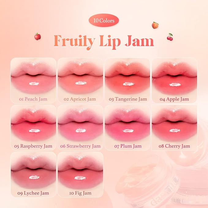 dasique Fruity Lip Jam (#04 Apple Jam) | High-shine finish | Moisturizing | Vegan, Cruelty Free | Lip Balm
