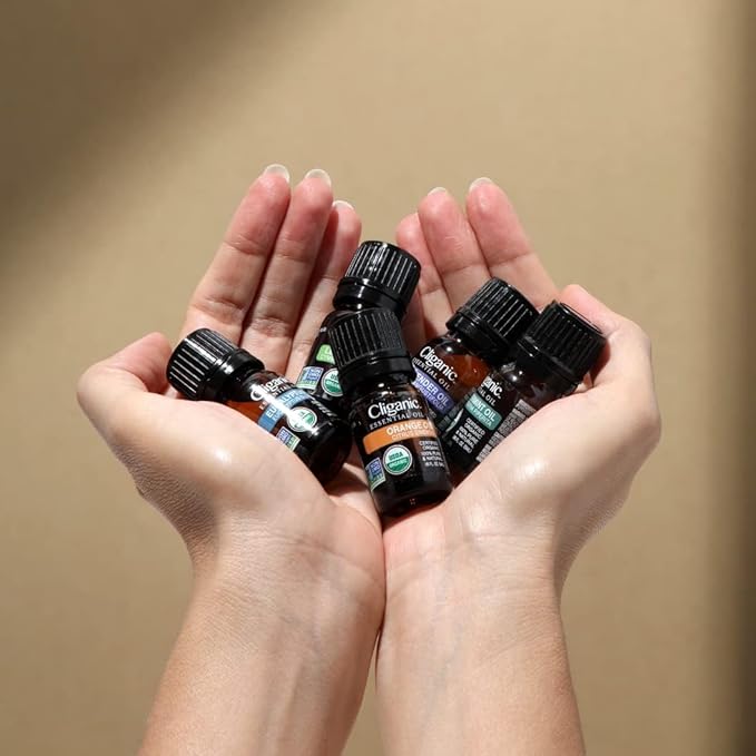 Cliganic USDA Organic Lemon Essential Oil, 100% Pure & Natural | Undiluted, for Aromatherapy, Household Cleaning | Non-GMO Verified (Packaging May Vary)