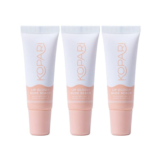 Kopari Nude Peach Lip Glossy 3pk