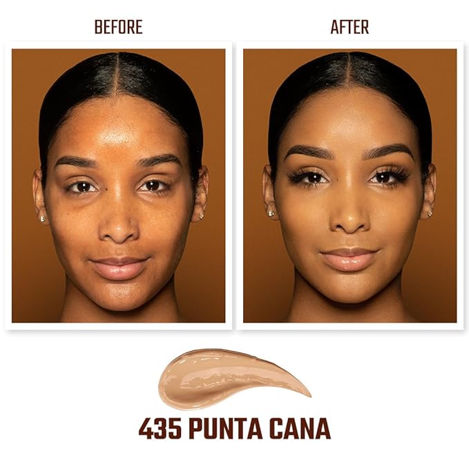 Juvia's Place I Am Magic Velvety Matte Liquid Foundation 435 - Punta Cana - Tan w/Neutral, Golden Undertone, Makeup Foundation Full Coverage, Lightweight, Long Wear, Velvety Matte Finish