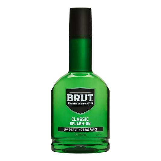 Brut Splash-On Original Fragrance - Bold, Masculine Cologne for Men - Long Lasting Mens Fragrance With Spicy Woods, Floral, and Citrus Notes - 7 oz