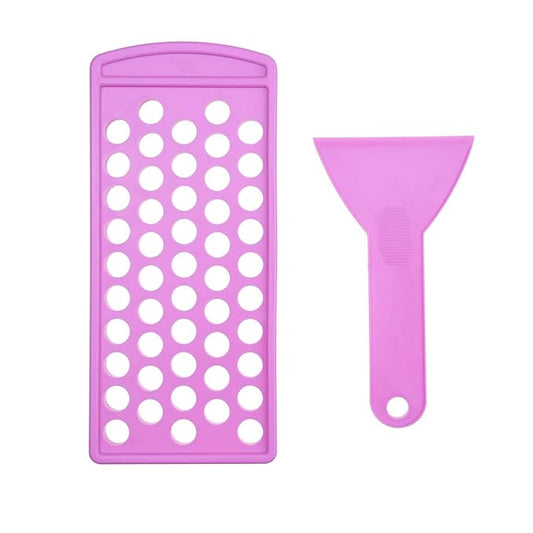 Lip Balm Filling Tray and Spatula Set - For 15mm Lip Balm Tubes ONLY - Instantly Fills 50 Standard 3/16 oz (5.5ML) with 15mm width Tubes