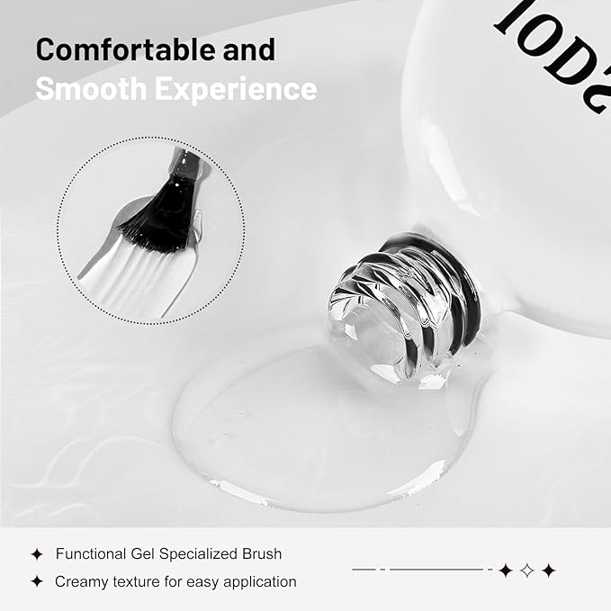 JODSONE 2Pcs 16.5ml Builder Gel Builder Nail Polish for Thickening Strengthener Building Extension and Keep The Nail Art Effect for A Longer Time and Nail Art Design Gift for Women