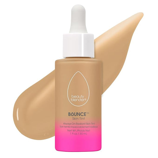Beautyblender 12-Hour Always on Radiant Skin Tint, Breathable Serum Foundation Stays Put for All Day Long Wear, Infused with Hyaluronic Acid & Niacinamide, Light 4