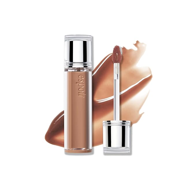 Espoir Couture Lip Tint Glaze #18 Tonka 0.14oz | Volumizing Lip Stain with Syrupy Shine | Long-Lasting & Vibrant Color for Radiant Lip Look | Moisturizing & Glossy Lip Tint | Korean Lip Makeup