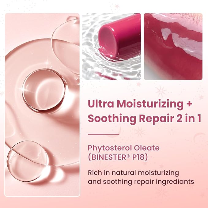 CATKIN Glossy Lip Balm Ultra Hydating Glow Lip Tinted Jelly Plump Melting Balm Shea Butter Repair Soothing For Dry Lips Dewy Finished 0.12 oz C01 ANTHURIUM