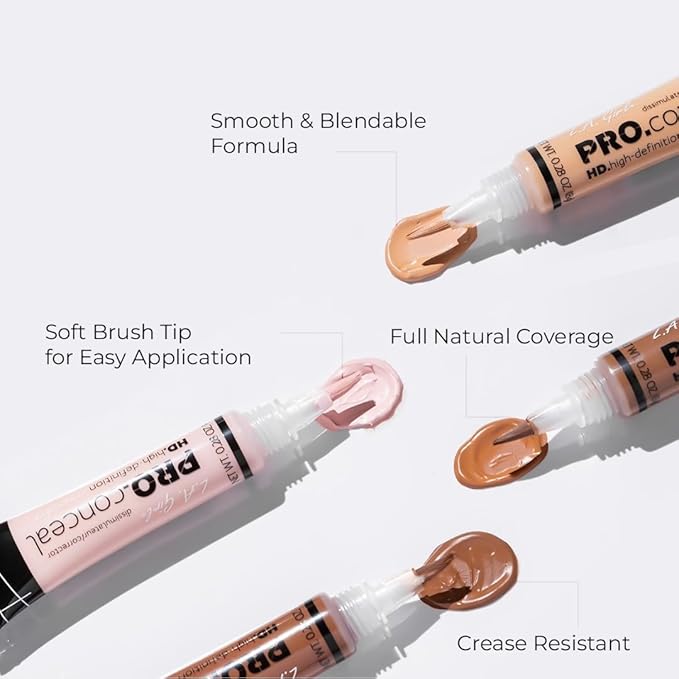L.A. Girl Pro Concealer, Medium Beige, 0.28 Oz (LAX-GC978-A)