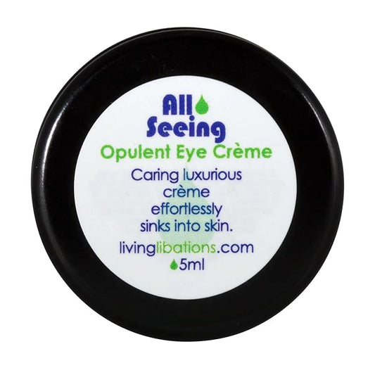 Living Libations - Organic All Seeing Opulent Eye Crème | Natural, Wildcrafted, Vegan Clean Beauty (0.17 oz | 5 mL)