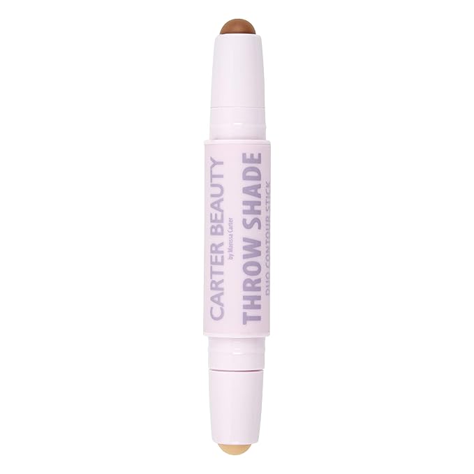 Carter Beauty By Marissa Carter Throw Shade Duo Contour Stick- Adds Definition To The Face - Conceals And Corrects The Complexion - Easily Blendable - Cruelty-Free - Medium - 0.08 Oz