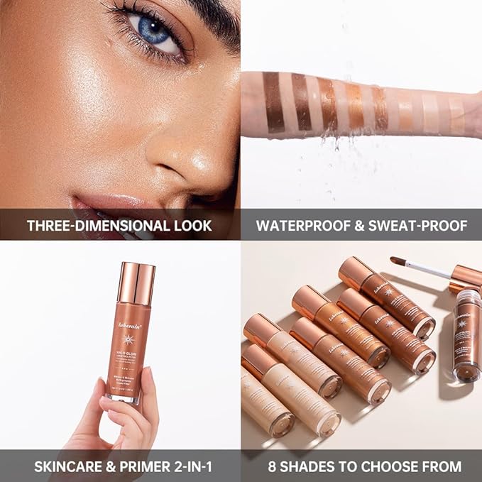 Halo Glow Liquid Face Filter, Complexion Booster For A Glowing, Soft-Focus Look, Infused With Hyaluronic Acid, Vegan & Cruelty-Free 1.06 OZ/31.5ml -08