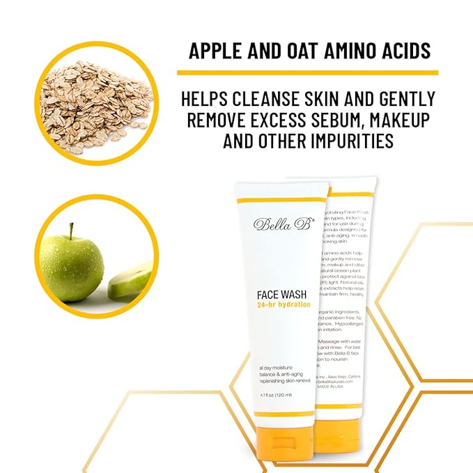 Bella B Gift Set - Face Wash 4.1oz and Face Lotion 3.4oz